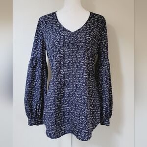 Cabi Te Amo Blouse Love Print Style 5336 Sz M